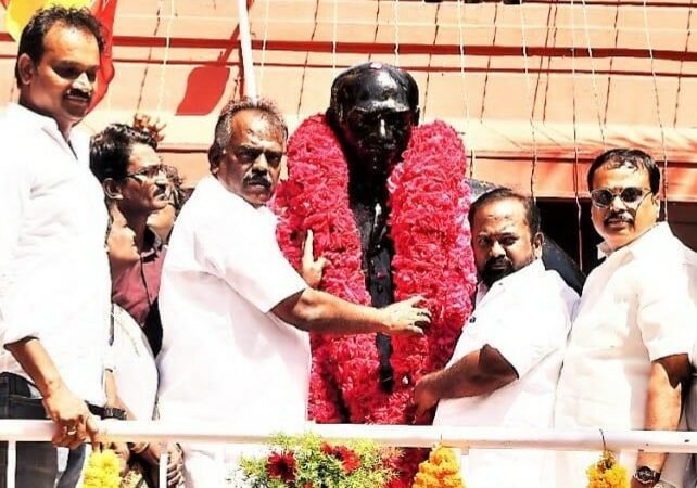 நாடு முழுவதும் கொண்டாட்டம்: பெருந்தலைவர் காமராஜர் சிலைக்கு இந்திய நாடார் பேரமைப்பு மாலை மரியாதை! ராகம் சௌந்தர பாண்டியன் தலைமையில் ஊர்வலம்!!