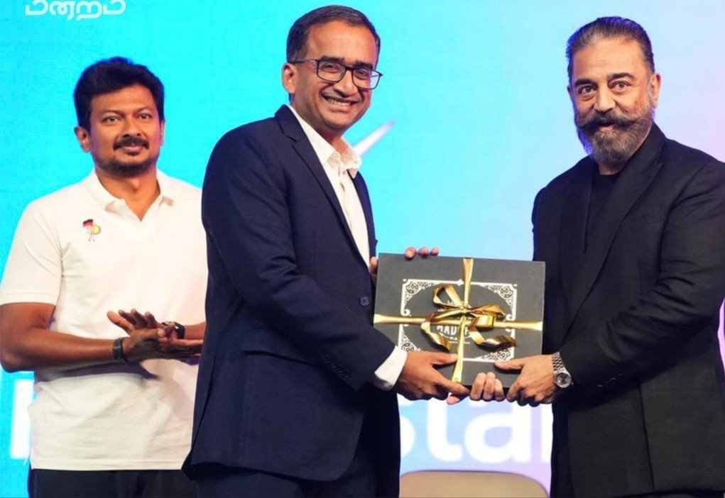 ஜியோ ஹாட்ஸ்டார் ரூ. 4000 கோடி முதலீடு: சினிமா துறையை 100 பில்லியன் டாலர் சந்தையாக மாற்றுவோம்! கமல்ஹாசன் உறுதி!!