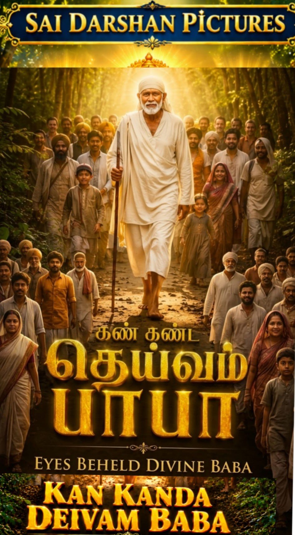 சுவாமி சாய் ரவிச்சந்திரன் தயாரிக்கும் “கண்கண்ட தெய்வம் பாபா” ! பர்ஸ்ட் லுக் போஸ்டர் அமெரிக்காவில் வெளியீடு!!